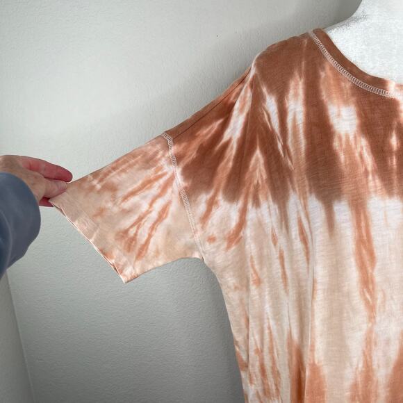 Z Supply Delta Sahara Tie Dye Mini T-Shirt Dress Short Sleeve Medium NWT - Picture 6 of 15